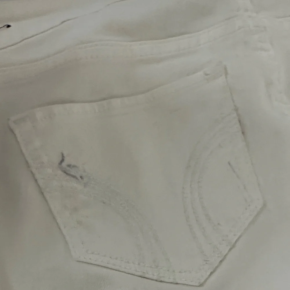 Y2K 2007 Hollister White Skinny Jeans with Front Zip Pockets - Picture 12 of 13